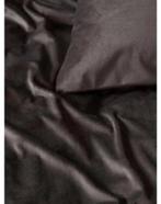 Riviera Maison Velvet Dekbedovertrek 140x200 - Donkerbruin, Huis en Inrichting, Eenpersoons, Bruin, Dekbedovertrek, Ophalen of Verzenden