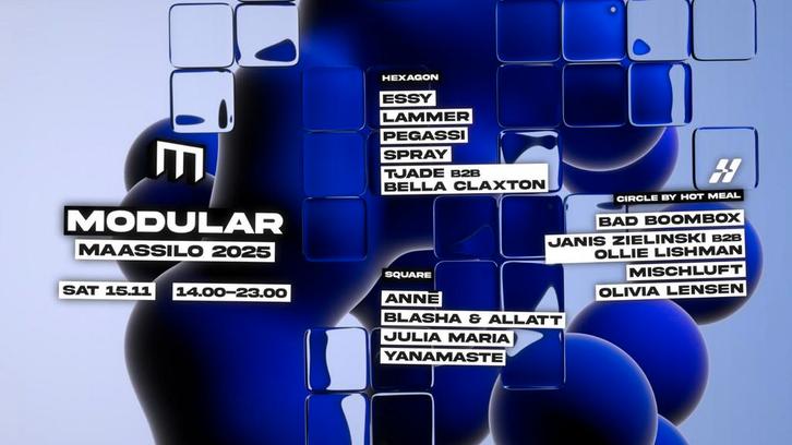 2 tickets Modular Maassilo 15 november 2025, Tickets en Kaartjes, Evenementen en Festivals, Twee personen