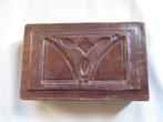Doos Bewerkt Leer Antiek, Antiek en Kunst, Ophalen of Verzenden