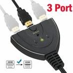 HDMI 3in1 Splitter Full HD 1080P, Nieuw, Ophalen of Verzenden, Apparatuur