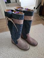 Hoge Laarzen - Denim & Suède, Ophalen, Hoge laarzen, Bruin, Onbekend