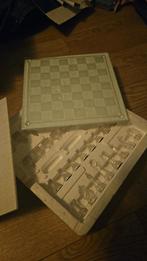 Glazen schaakspel zgan, Hobby en Vrije tijd, Ophalen of Verzenden, Zo goed als nieuw
