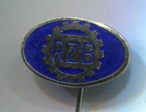 Machinefabriek RZB email op zilverkl speldje ( W_168 ), Verzamelen, Speldjes, Pins en Buttons, Zo goed als nieuw, Speldje of Pin
