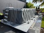 Zwembad groot en compleet met verwarming en goede pomp, Ophalen, Zo goed als nieuw, 200 tot 400 cm, Rechthoekig