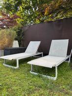 Stevige aluminium ligbedjes 2 stuks, per is per stuk, Tuin en Terras, Ophalen, Gebruikt, Aluminium
