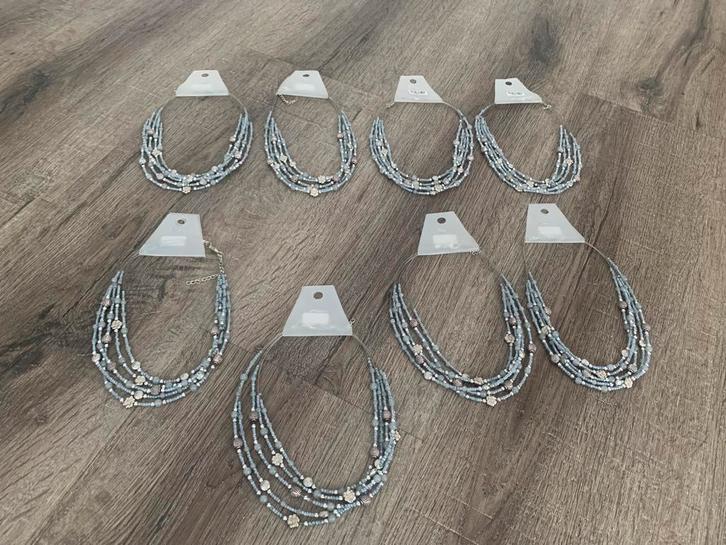 Partij 10 stuks mooie luxe kettingen K106, Sieraden, Tassen en Uiterlijk, Kettingen, Nieuw, Overige materialen, Overige kleuren