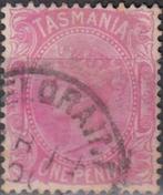 Australië -1.12- 1871 - Tasmanië - Koningin Victoria, Postzegels en Munten, Postzegels | Oceanië, Verzenden, Gestempeld