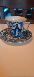 Japans Porselein  kop en Schotel set 9 stuks, Ophalen, Gebruikt, Overige stijlen, Kop(pen) en/of Schotel(s)