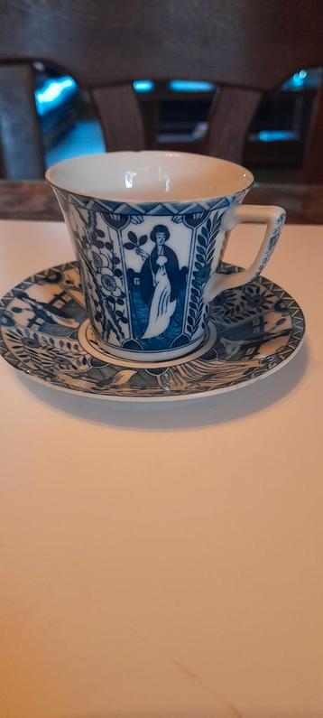 Japans Porselein  kop en Schotel set 9 stuks beschikbaar voor biedingen