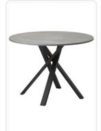 Keukentafel, Rond, Zo goed als nieuw, Vier personen, Metaal