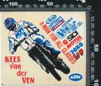 Sticker: Kees van de Ven - KTM, Verzamelen, Auto of Motor, Ophalen of Verzenden