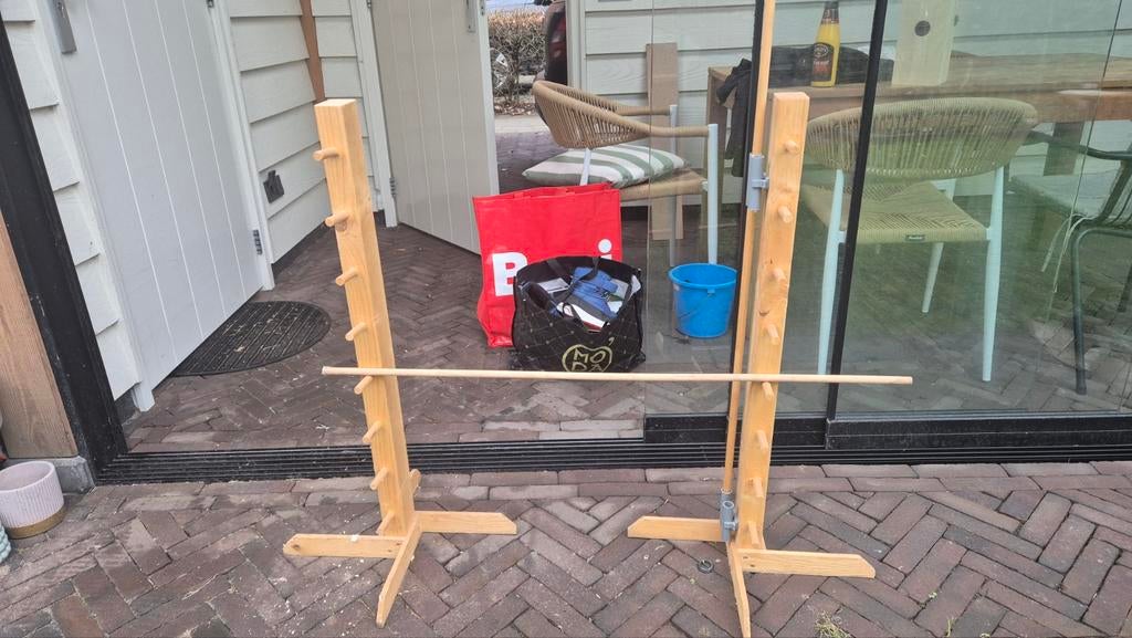 Zelfgemaakte springhindernis voor kinderen – paardje spelen, Ophalen of Verzenden