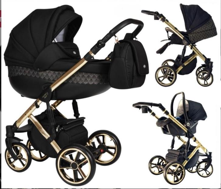 Baby Merc Faster limited edition 3 in 1 gouden kinderwagen, Kinderen en Baby's, Kinderwagens en Combinaties, Gebruikt, Kinderwagen