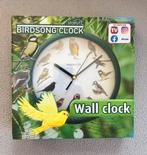 Birdsong wall clock | Vogelgeluiden Wandklok (Starlyf), Huis en Inrichting, Woonaccessoires | Klokken, Ophalen of Verzenden, Nieuw