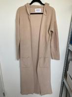 Simple the Brand beige fleece vest lang maat S met capuchon, Kleding | Dames, Truien en Vesten, Blosh B.V., Beige, Ophalen of Verzenden