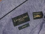 CAVALLARO NAPOLI overhemd,Mt 41,Jersey,als nieuw, Blauw, Halswijdte 41/42 (L), Cavallaro Napoli, Ophalen of Verzenden