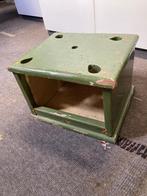 Stoofje/Voetenbankje - Groen, Antiek en Kunst, Curiosa en Brocante, Ophalen of Verzenden