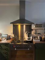 Pelgrim Novecento gasfornuis met oven + Bosch afzuigkap, Ophalen, Gebruikt, Oven, 45 tot 60 cm