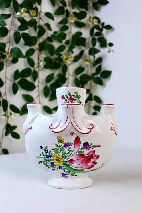 vintage keramieken vaas van Luneville France, Antiek en Kunst, Antiek | Vazen, Ophalen of Verzenden