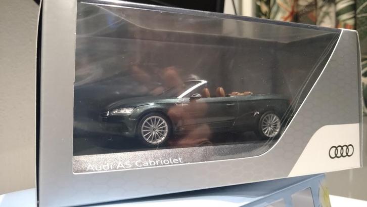Spark Audi A5 Cabriolet 2017 Gotland Green metallic 1:43 new, Hobby en Vrije tijd, Modelauto's | 1:43, Nieuw, Auto, Overige merken