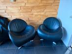 Twee nette Leolux Papageno fauteuils. (Zwart), Ophalen, Zo goed als nieuw