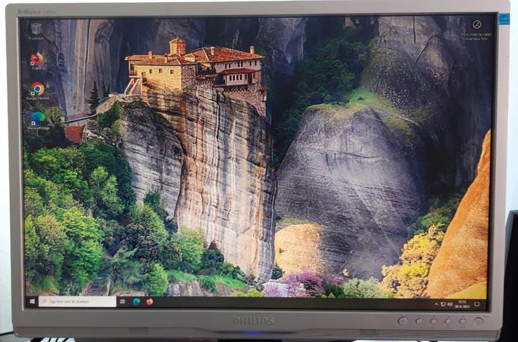 Philips 22 inch Monitor, Computers en Software, Monitoren, Refurbished, 60 Hz of minder, DVI, VGA, Gaming, In hoogte verstelbaar