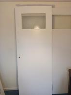 Stompe binnendeur met glas, Doe-het-zelf en Verbouw, Ophalen, Minder dan 80 cm, Binnendeur, Glas