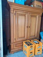 stevige blank eiken patine wandkast legkast buffetkast, Ophalen, Gebruikt, 25 tot 50 cm, 200 cm of meer