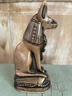 Egyptisch beeldje anubis. Jakhalsgod egypte. Steen / marmer., Verzamelen, Beelden en Beeldjes, Ophalen, Zo goed als nieuw, Overige typen
