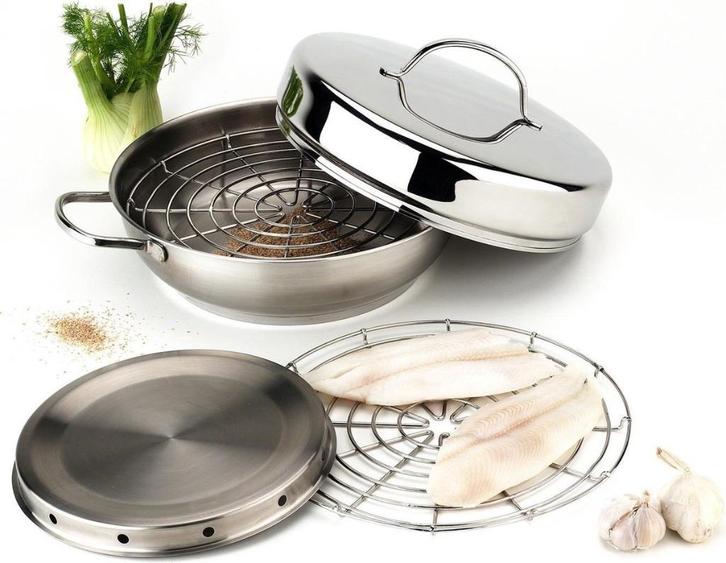 Demeyere Rookpan (set), Huis en Inrichting, Keuken | Keukenbenodigdheden, Nieuw, Ophalen of Verzenden