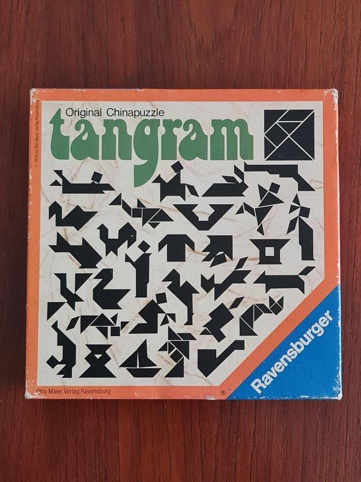 Tangram - Ravensburger – 1976, Hobby en Vrije tijd, Gezelschapsspellen | Bordspellen, Gebruikt, Ophalen of Verzenden