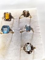 5 prachtige antieke zilveren ringen., Verzenden, Zilver, Ring
