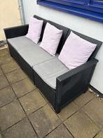 Wicker loungeset - 5 zitplaatsen, Ophalen, 5 zitplaatsen, Gebruikt, Loungeset