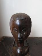 mooi uit coromandel hout gesneden beeldje 16 cm, Antiek en Kunst, Kunst | Beelden en Houtsnijwerken, Ophalen of Verzenden