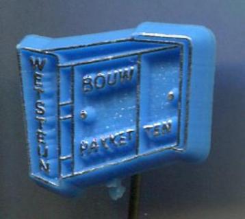 Wetsteijn Bouwpakketten blauw plastic speldje ( T_139 ) beschikbaar voor biedingen