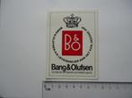 sticker B&O Koninklijk Deense Hof denemarken bang olufsen, Verzamelen, Stickers, Overige typen, Zo goed als nieuw, Verzenden