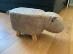 Nijlpaard kinderpoef of bijzettafeltje, Ophalen, Gebruikt, Rond, Minder dan 50 cm