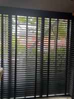 Zwarte houten jaloezieën te koop., Huis en Inrichting, Ophalen, Gebruikt, 200 cm of meer, Zwart