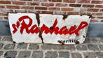 Emaille bord st Raphael. Foremail, Ophalen, Gebruikt, Reclamebord