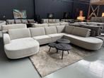 U-bank boucle met ronde lounge leverbaar vannuit voorraad, Ophalen, Info@trendvortex.com, Hoekbank, Metaal