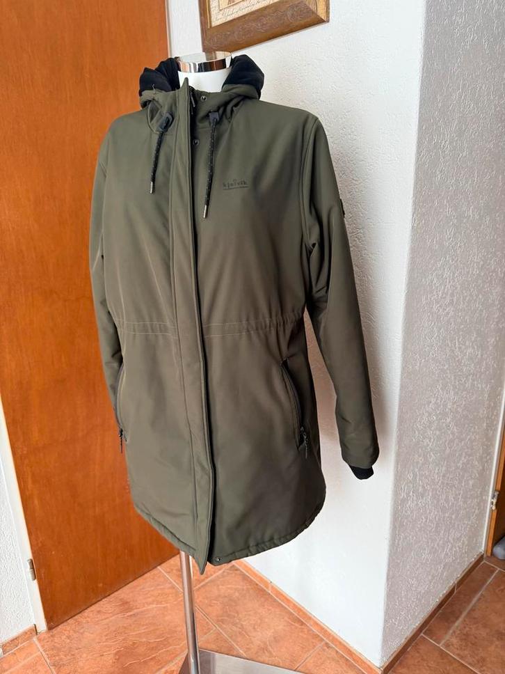 Groene Kjelvik Winterjas Dames - Maat 46, Kleding | Dames, Jassen | Zomer, Zo goed als nieuw, Maat 46/48 (XL) of groter, Groen