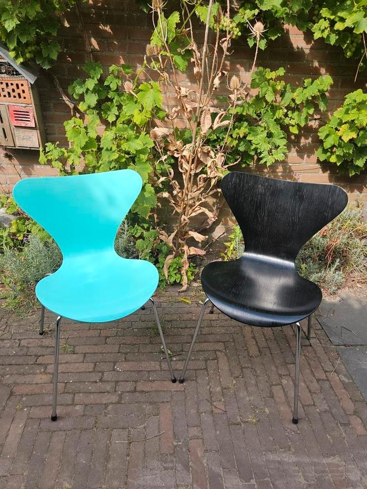 Fritz Hansen vlinderstoelen serie 7., Antiek en Kunst, Kunst | Designobjecten, Ophalen