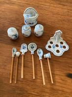 Antiek keukengerei voor de poppenkeuken saksisch blauw, Antiek en Kunst, Ophalen of Verzenden