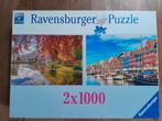 Duo Puzzel Ravensburger 4, Ophalen of Verzenden, 500 t/m 1500 stukjes, Zo goed als nieuw, Legpuzzel