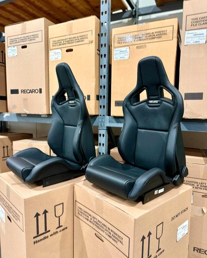 Recaro Sportster CS Black leder kuipstoel sportstoel, Auto diversen, Tuning en Styling, Ophalen of Verzenden
