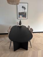 Westwing Zwarte Eettafel - Zo Goed Als Nieuw, Ophalen, Overige materialen, 100 tot 150 cm, Zo goed als nieuw
