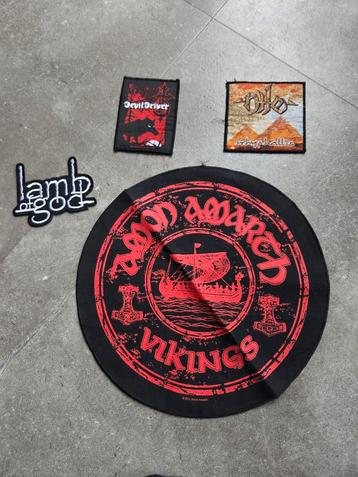Metal Band Patches - Amon Amarth, Devil Driver, Lamb of God beschikbaar voor biedingen