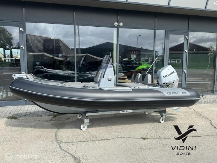 Gala V420 Alu rib uitgerust met Honda 50pk, Watersport en Boten, Rubberboten, Nieuw, Overige merken, Minder dan 70 pk, Benzine