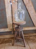 Houten atelierkrukje pianokrukje kruk krukje stoer sober, Huis en Inrichting, Krukjes, Ophalen, In hoogte verstelbaar, Gebruikt