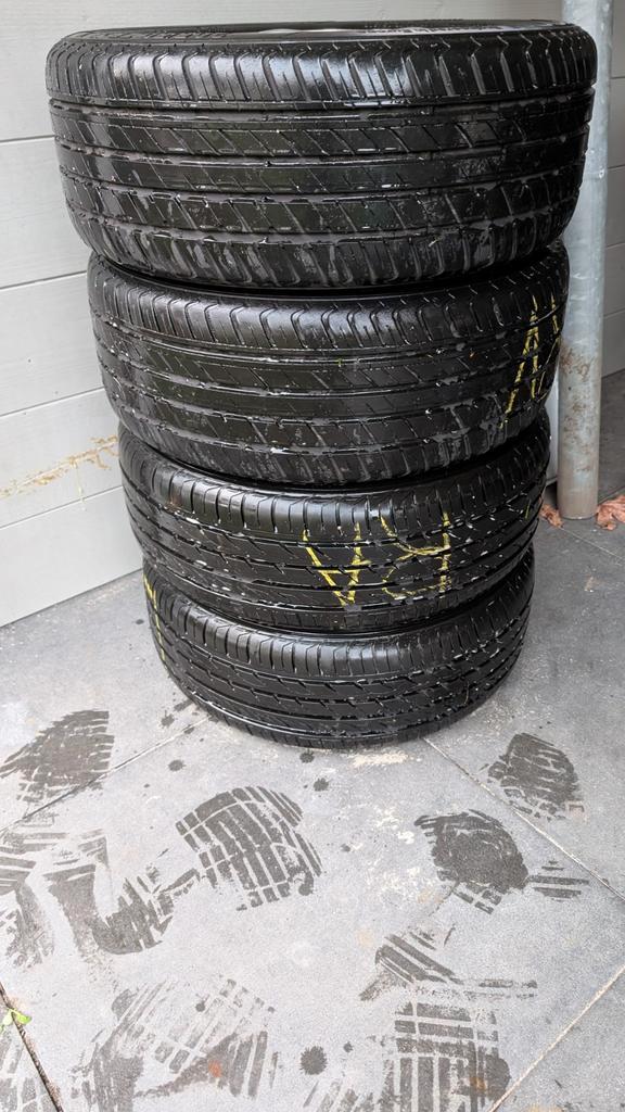 Saab ALU22 Velgen met Banden 205/50 ZR16, Auto-onderdelen, Banden en Velgen, Banden en Velgen, Zomerbanden, 16 inch, 205 mm, Personenwagen